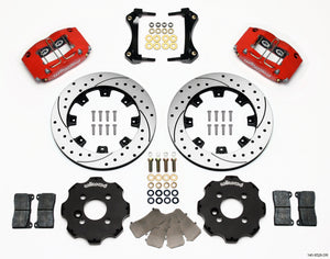 Wilwood 140-8528-DR fits Dynapro Radial Front Kit 12.19in Drilled Red fits Mini