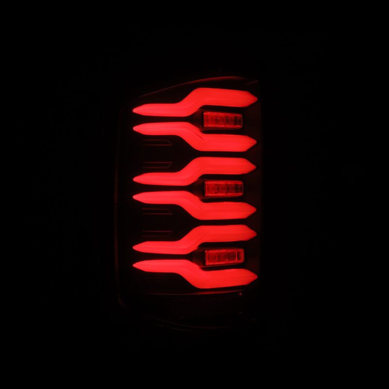 AlphaRex 620030 14-18 fits Chevrolet Silverado Luxx-Series LED Tail Lights Bl