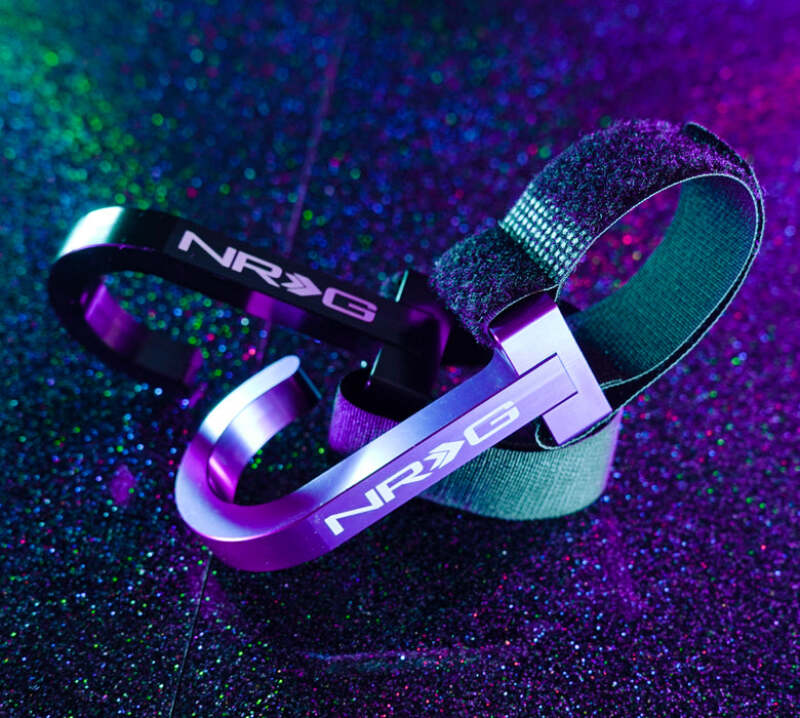 NRG STR-100MC Steering Wheel Hook CNC Aluminum w/ Laser Logo - Multicolor