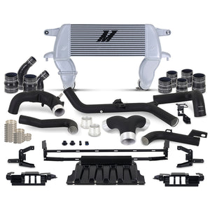 Mishimoto MMINT-BR27-21HKBKSL 21+ fits Ford Bronco 2.7L High Mount INT Kit BK Pipes SL Core