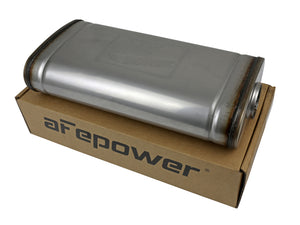 AFE 49M30019 orce XP 304 Stainless Steel Muffler 2.5in Center/Offset 18in L x 9