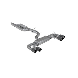 MBRP S46053CF fits VW Golf R 3 in Cat Back w/ 4 in OD Quad Carbon Fiber Tips