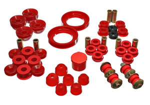 Energy Suspension 16.18108R 90-93 fits Honda Accord/Odyssey Red Hyper-Flex Master Bushing Set