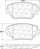 Stoptech 305.0862 Street Select Brake Pads