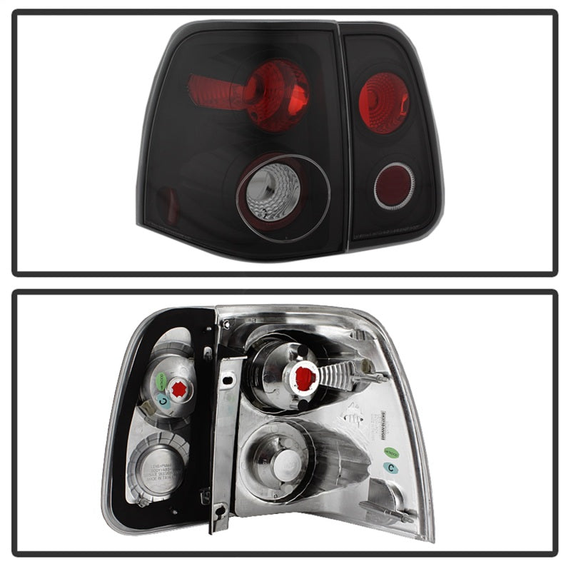 Spyder 5005946 fits Lincoln 03-06 Navigator Euro Style Tail Lights Black ALT-YD