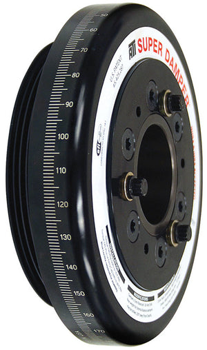 ATI ATI918456 Damper - 7.074in - Alum - fits Honda D - 4 Grv Rear Aluminum Pulley - 10 Percent Underdrive