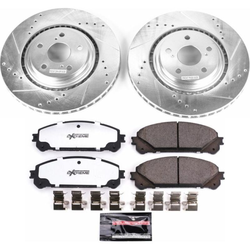 PowerStop K4713-36 15-17 fits Lexus NX200t Front Z36 Truck & Tow Brake Kit
