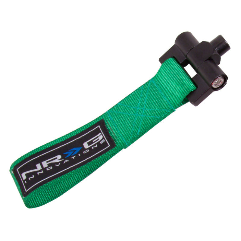 NRG TOW-120GN Bolt-In Tow Strap Green - fits Scion 05-08 TC 2014+ / Xb 03-07 (5000lb. Limit)