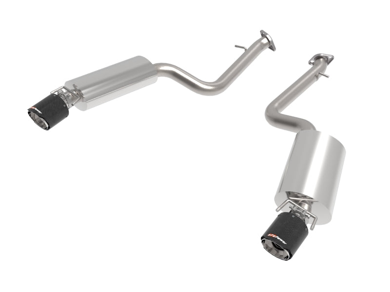 AFE 49-36060-C exus IS350 14-22 V6-3.5L Takeda Axle-Back Exhaust System- Carbon