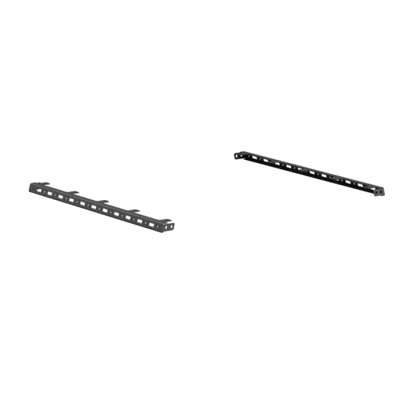 Road Armor 550BRS-TLMK-485 TRECK Dual Upper 5-1/2-6ft Bed Accessory Rail & 5-Light Mounts - Tex Blk (Pair)