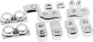 Bikers Choice 483319 16-18 FLHTK/L Chrome Switch Cap Kit
