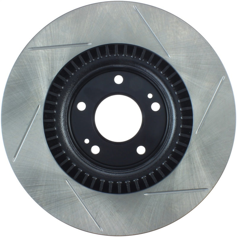 Stoptech 126.51038SR Power Slot 10 Hyundai Genesis Coupe Non-Track Front Right Slotted Rotor