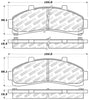 Stoptech 305.0652 Street Select Brake Pads - Rear