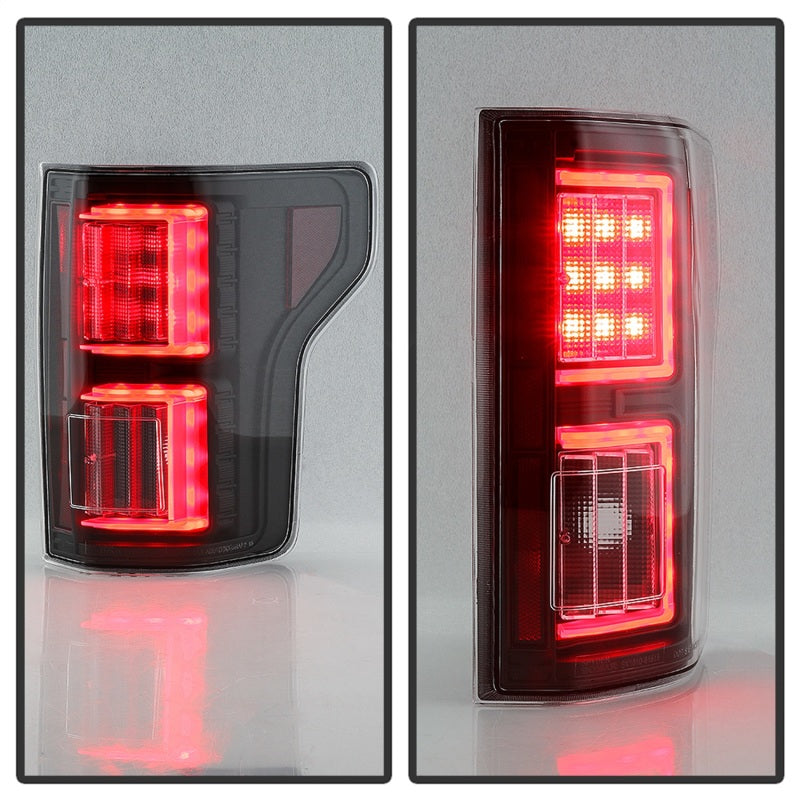 Spyder 5085955 fits Ford 18-19 F150 - Light Bar LED Tail Lights - All Black ALT