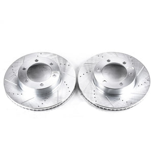 PowerStop fits Toyota 01-07 Sequoia Front Evolution Drilled & Slotted Rotors -