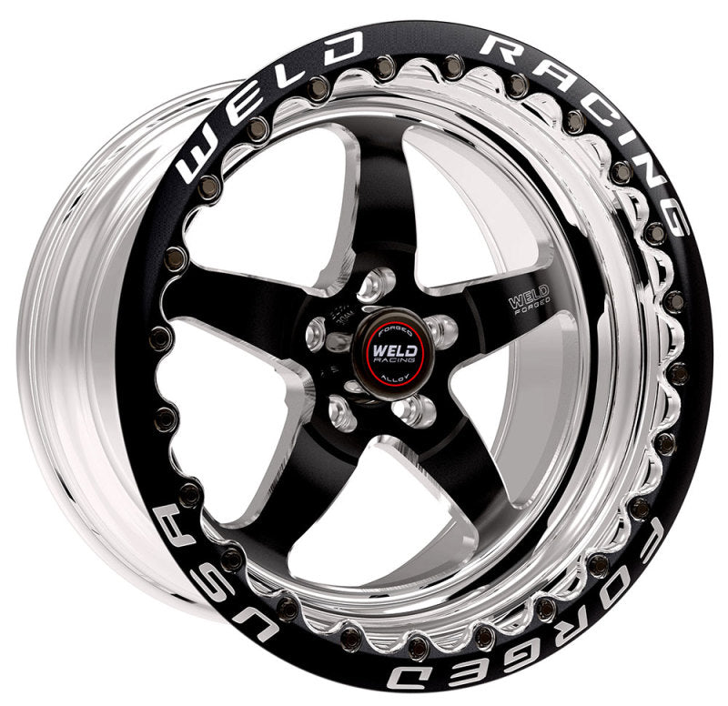 Weld 71HB7100W67F S71 17x10 / 5x115mm BP / 6.7in. BS Black Wheel (High Pad) - Black Single Beadlock MT