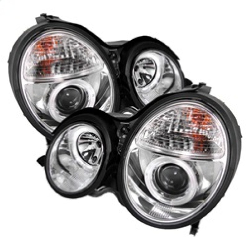 Spyder 5011305 fits Mercedes Benz E-Class Projector Headlights LED Halo Chrm PR