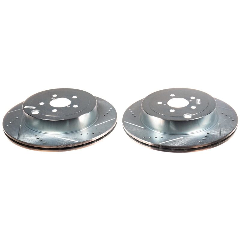 PowerStop fits Subaru 17-20 BRZ Rear Evolution Drilled & Slotted Rotors - Pair