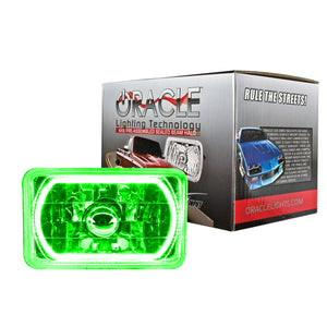 ORACLE Lighting 6909-004 Oracle Pre-Installed Lights 4x6 IN. Sealed Beam - Green Halo
