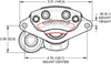 Wilwood caliper EPB .157-.393 rotor R/H ANO W/HT motor