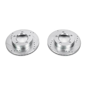 PowerStop fits Ford 94-96 Bronco Front Evolution Drilled & Slotted Rotors - Pair