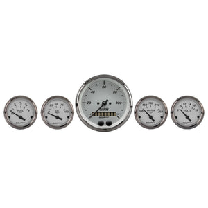 AutoMeter 1950 AutoMeter American Platinum 5PC. (3-3/8in. & 2-1/16in.) GPS Speedometer Gauge Kit