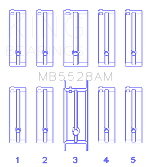 KING KINGMB5528AM0.5 fits KING MB5528AM0.5 Engine Bearings fits Mazda 626 F8/(S