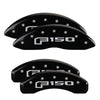 MGP 10219SF16BK 4 Caliper Covers Engraved Front & Rear Oval Logo/fits Ford Black