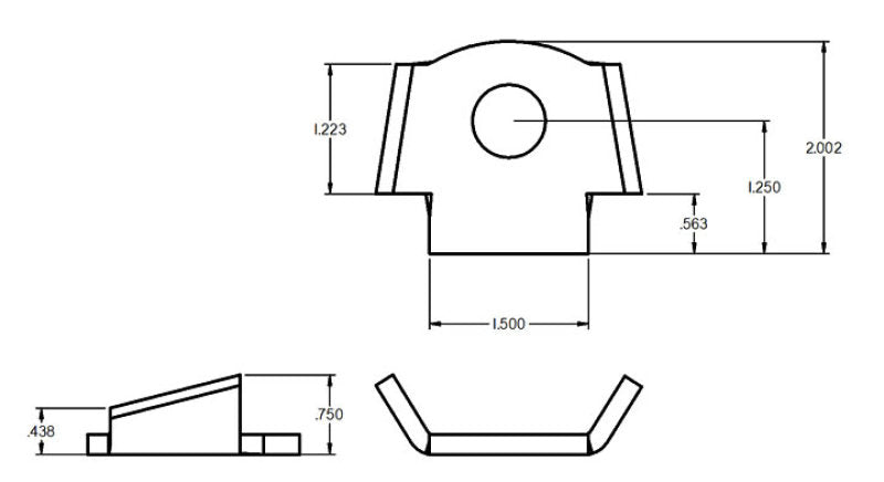 Ridetech 90000087 Shock Tab Sway Bar Tab