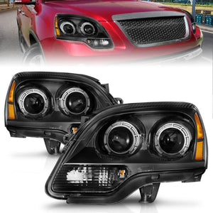 ANZO 111530 2007-2012 fits GMC Acadia Projector Headlights Black Housing