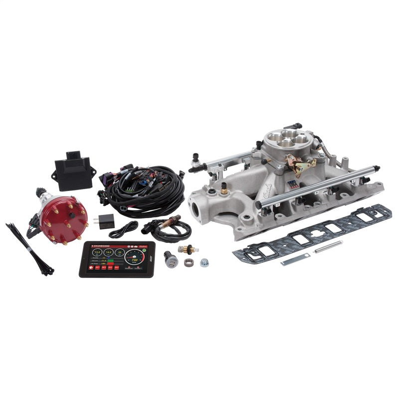 Edelbrock 35940 Pro Flo 4 EFI System Seq Port fits Ford Super Victor 8.2 302-347 625 HP 35lb/hr Satin Finish
