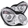 ANZO 121080 2007 Mercedes Benz C Class W203 Projector Headlights Chrome