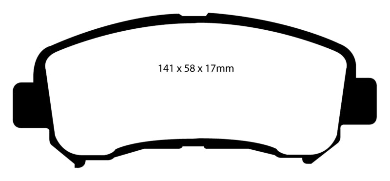 EBC DP21954 14+ fits Nissan Juke 1.6 Turbo Nismo RS Greenstuff Front Brake Pads