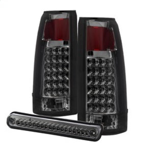 9032752 Xtune Yukon Denali LED Tail Lights w/ 3rd LED Brake Light Smoked ALT-J
