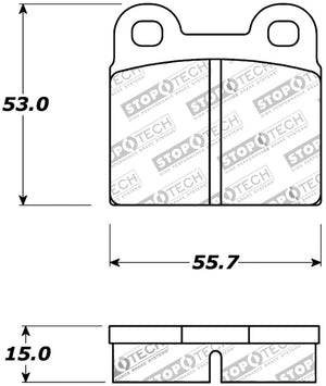 Stoptech 308.003 Street Touring Brake Pads