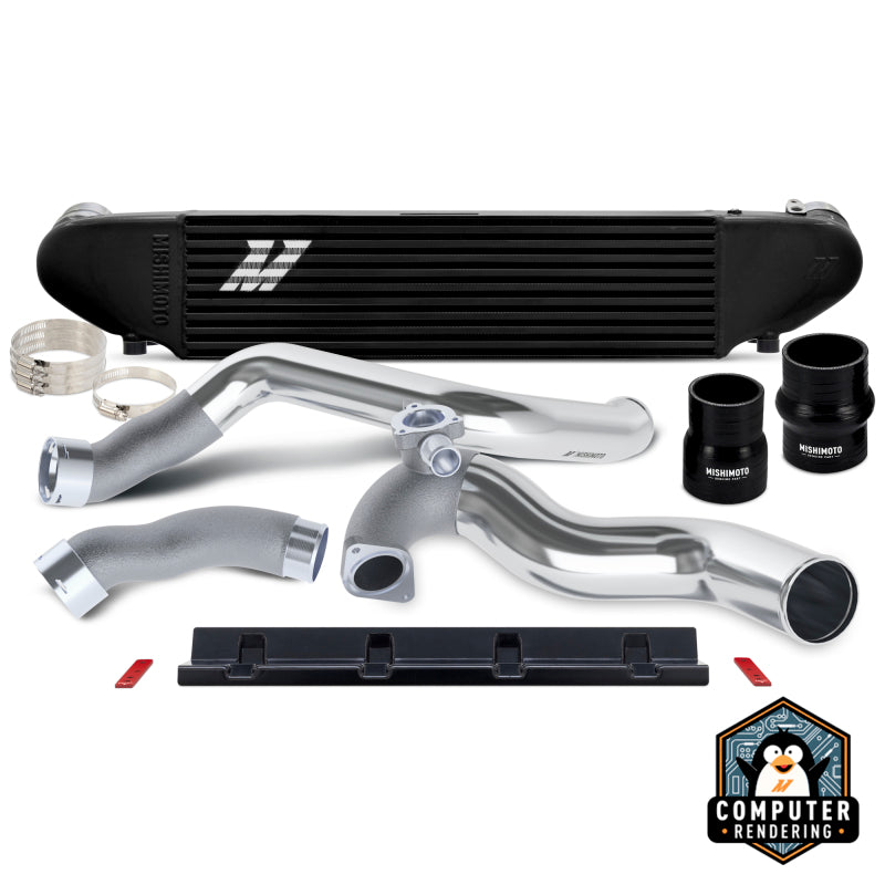 Mishimoto MMINT-MUS4-24KBKP 2024+ fits Ford Mustang 2.3L EcoBoost Performance Intercooler Kit - Blk/Polished