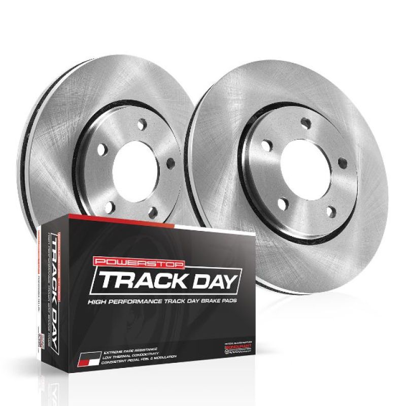 Power Stop TDBK6400 13-14 fits Ford Mustang Front Track Day Brake Kit