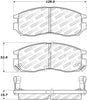 Stoptech 308.0484 Street Touring 4/89-99 fits Mitsubishi Eclipse GST Front Brake Pads