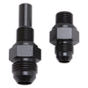 Russell 641390 Performance -6 AN to 4L80 Transmission Ports Adapter Fittings (Qty 2) - Blk Zinc