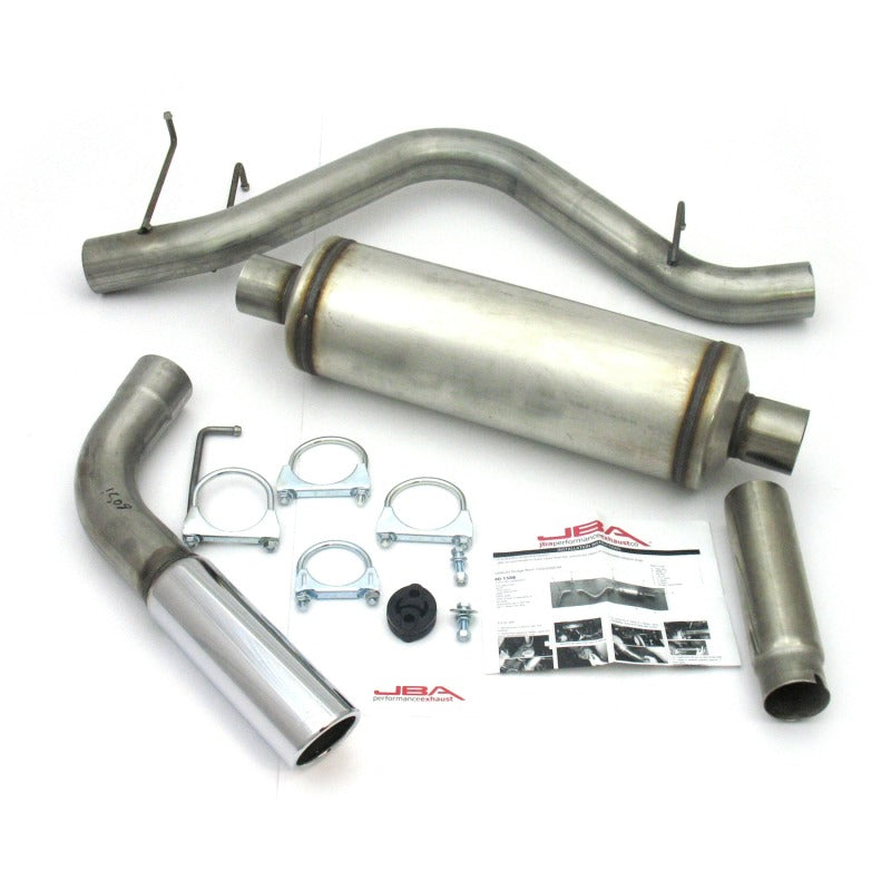 JBA 40-1508 98-01 fits Ram 1500/2500 3.9L/5.2L/5.9L 409SS Pass Side Single Exit Cat-Back Exhaust