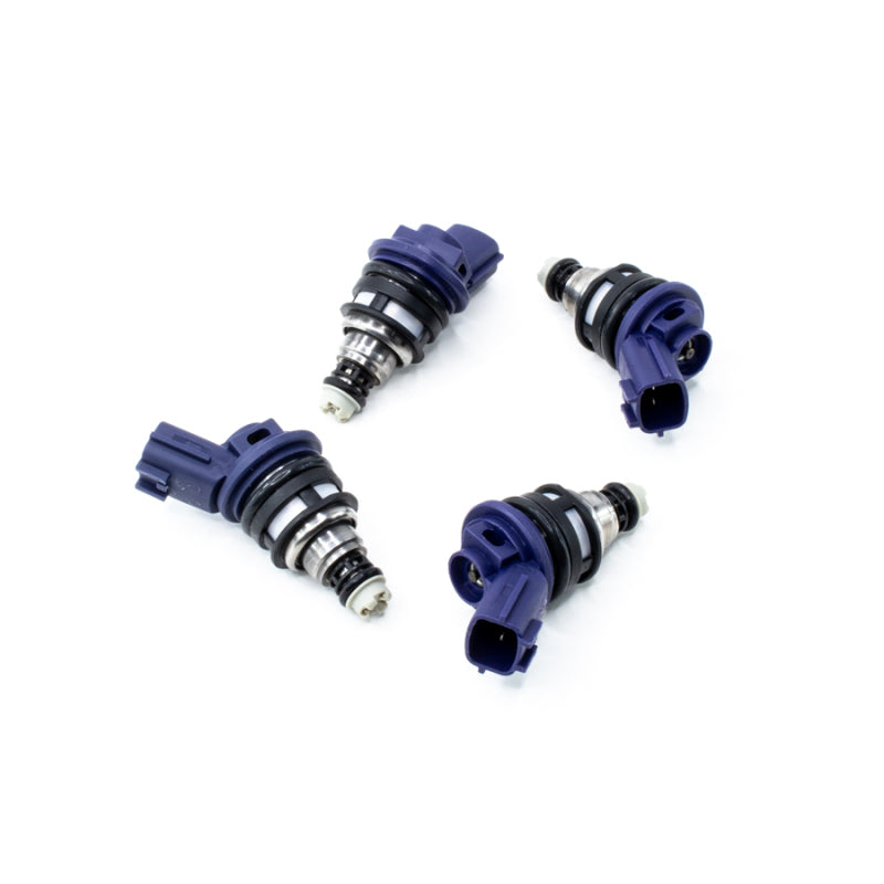 DeatschWerks 01J-00-0550-4 fits Nissan G20 / SR20 / 240sx SR/KA 550cc Side Feed Injectors