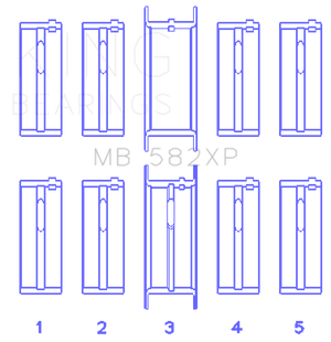 KING KINGMB582XP0.5 fits KING MB582XP0.5 Engine Bearings fits Ford 2.0/2.3L 8V