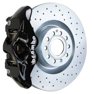 Brembo 1S4.8003A1 Brembo 14-20 A3 Front GT BBK 4 Piston Cast 345x30 1pc Rotor Drilled-Black