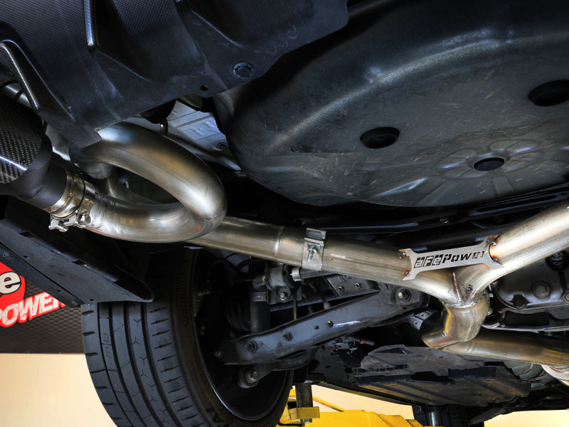 aFe 49-36810-P fits Subaru WRX/STi 15-21 H4-2.0/2.5L Takeda 3in to 2-1/2in Stnlss Cat-Back Exhaust w/ Polished Tip
