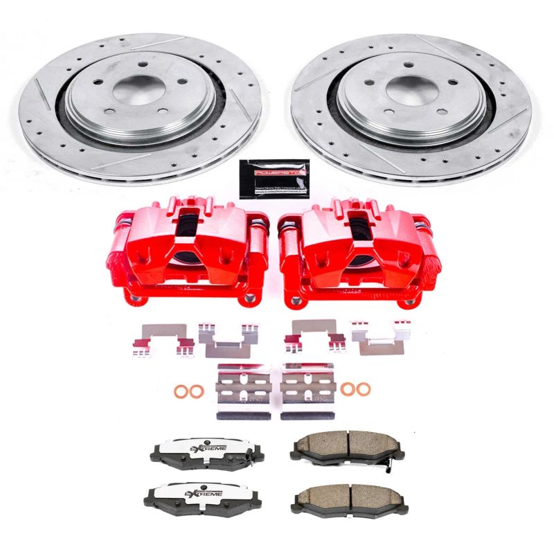 PowerStop KC5159 fits Cadillac XLR Rear Z26 Street Warrior Brake Kit w/Calipers