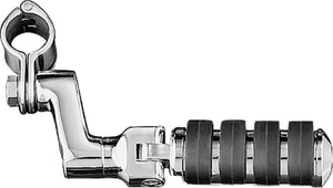Kuryakyn 7999 Kuryakyn Large ISO Offset Highway Pegs With 1-1/4inch Clamp Chrome (Pair)