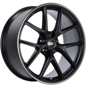 BBS CI0202BPO CI-R 20x9 5x120 ET25 Satin Black Polished Rim Protector Wheel -82mm PFS/Clip Required