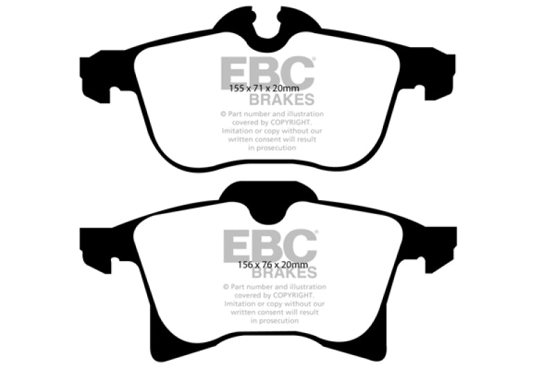 EBC DP21520 fits Saturn 08-09 Astra 1.8 Greenstuff Front Brake Pads