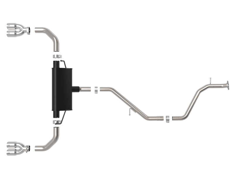 AFE 49-36054-P fits Lexus UX200 Takeda 2in - 2.5in. 304 SS Cat-Back Exhaust Sys