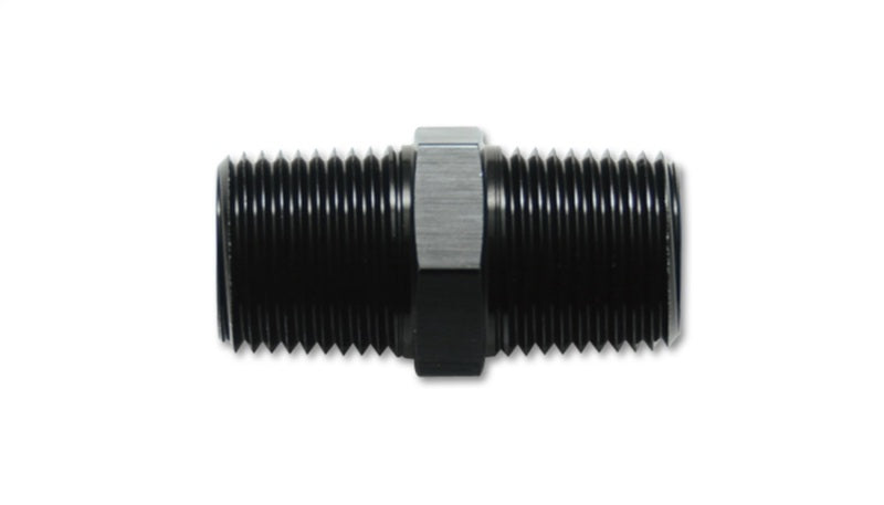 Vibrant 10370 NPT x 1/8in NPT Straight Union Pipe Adapter Fitting - Aluminum